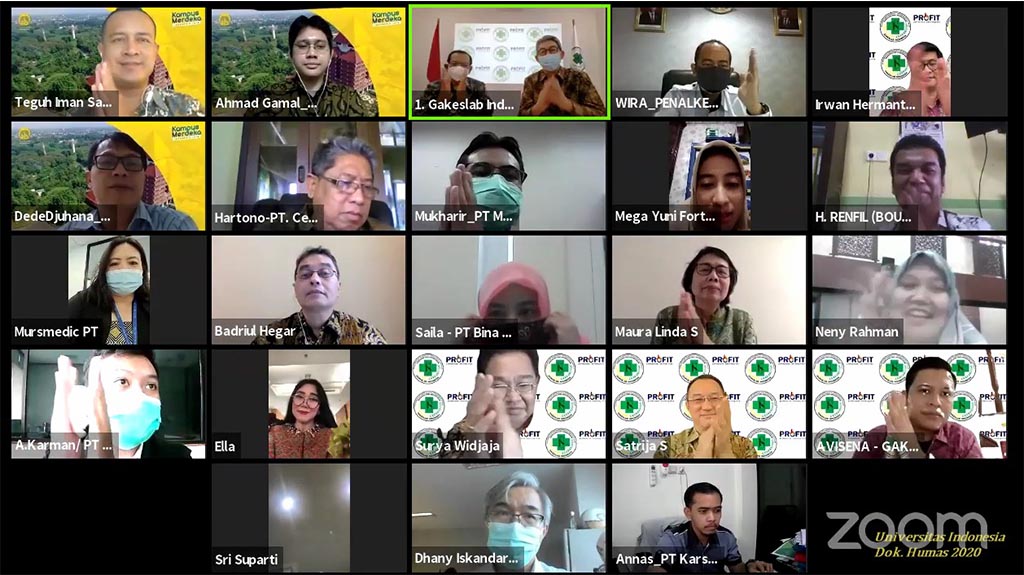 Tamu undangan yang hadir dalam MoU UI - Gakeslab Indonesia
